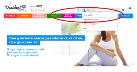 modifica profilo